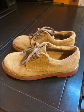 Sperry Kids Suede Lace-Up Shoes in Tan